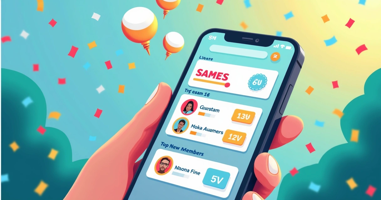 Tela de plataforma de onboarding com badges, pontos conquistados e ranking de novos filiados. 