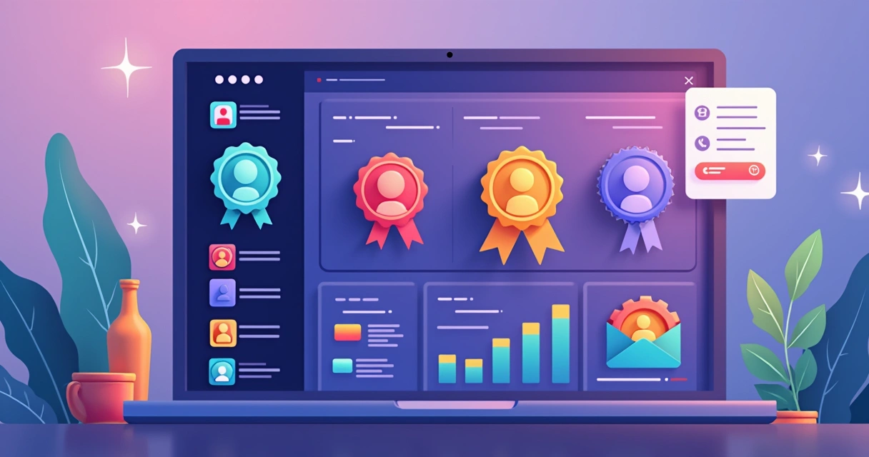 Ranking digital e badges de onboarding de parceiros 