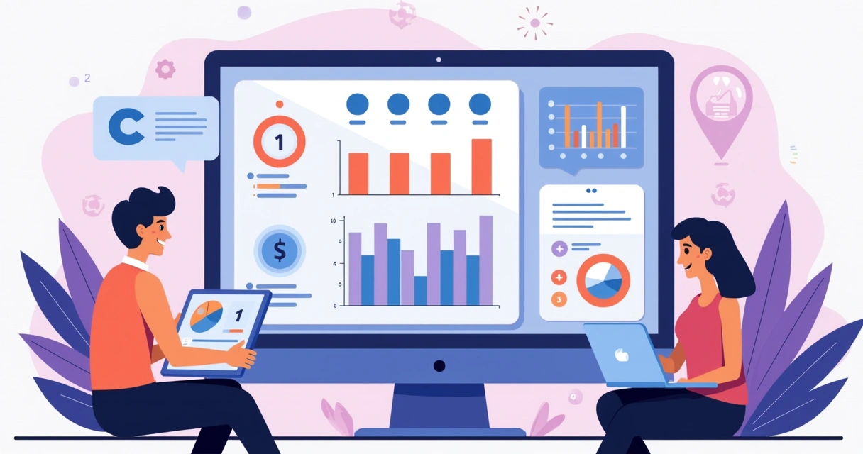 Tela com painel de gamificação e gráficos de progresso individual 