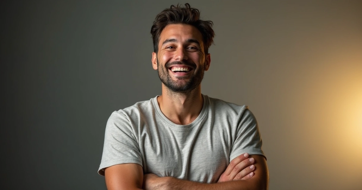 Homem segurando comprovante de prêmio de loteria 