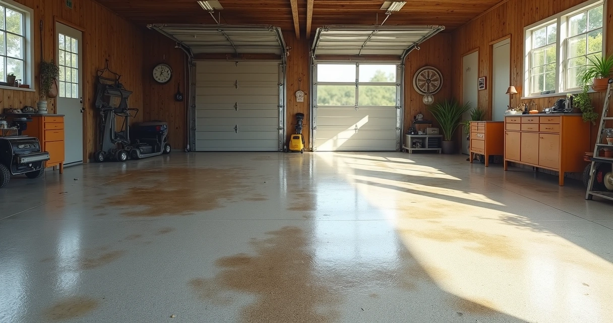 Comparison of sealed and unsealed garage floors in Central Florida