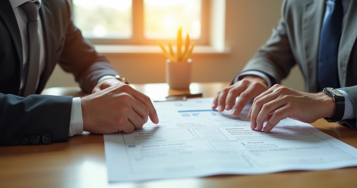 Reunião entre construtora e cliente para revisar prazos de garantia 