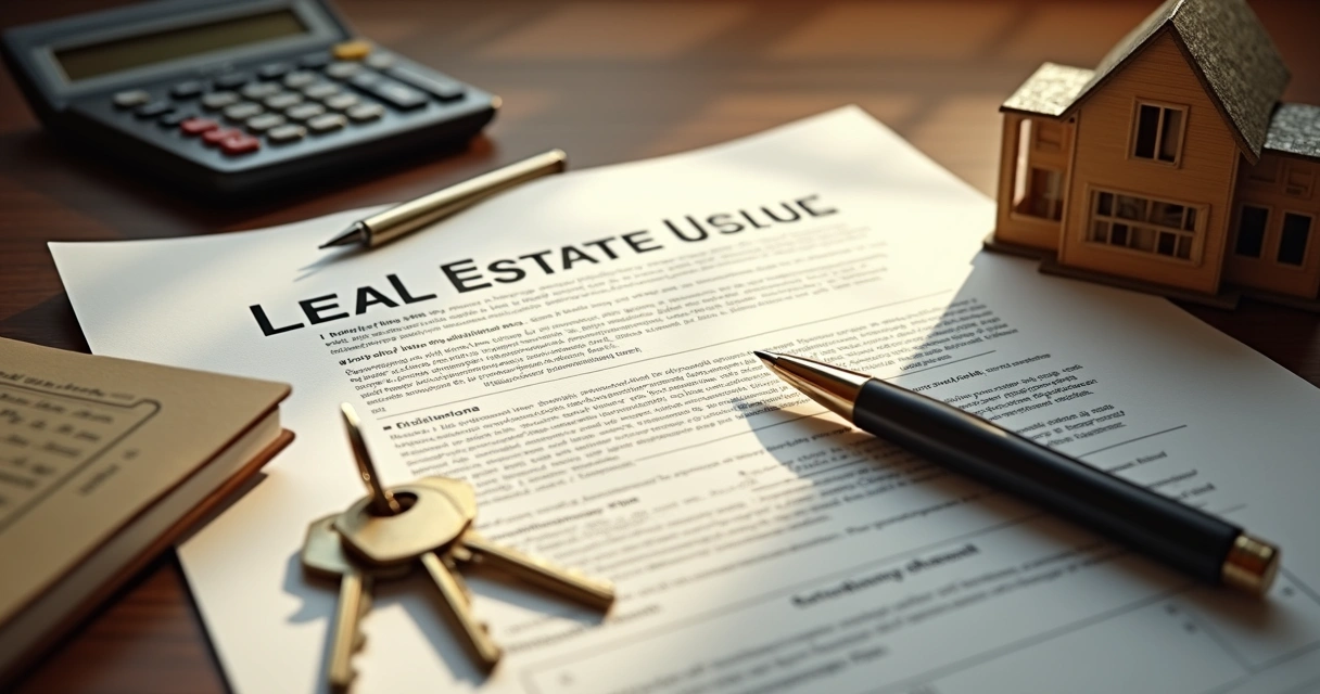 Documentos e chaves simbolizando garantias em contratos imobiliários 