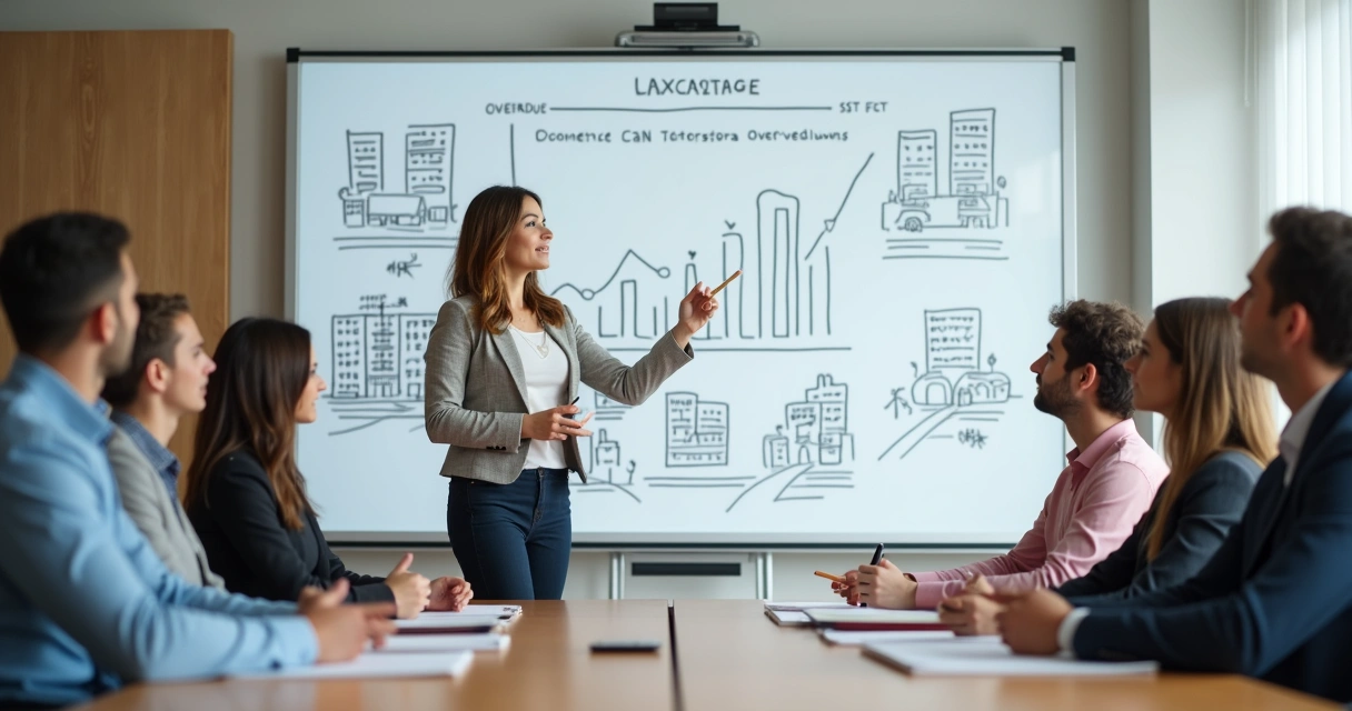 Síndico apresenta vantagens de garantidora em reunião com condôminos 