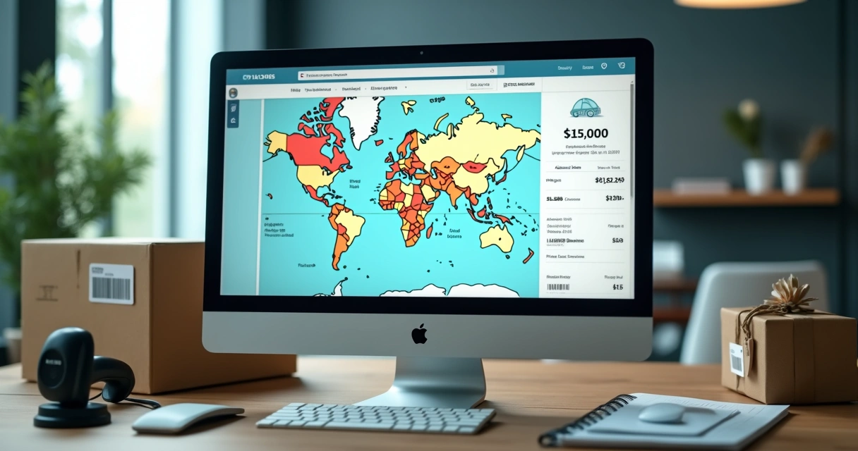 Gateway de frete exibindo cálculo de entrega online 