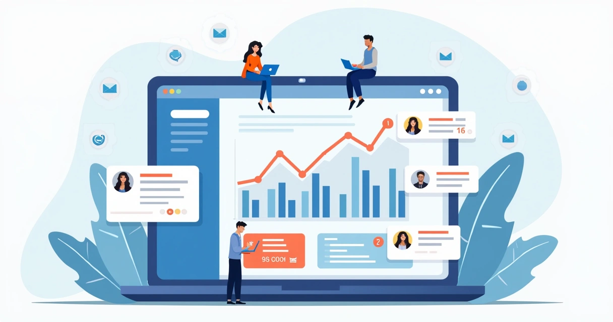 Dashboard automatizado de vendas com gráficos exibindo aumento de resultados 
