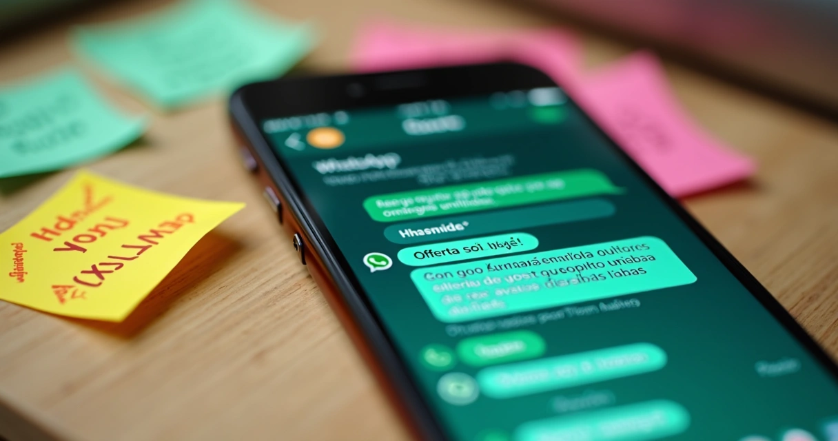 Exemplos visuais de gatilhos mentais usados em conversas no WhatsApp 