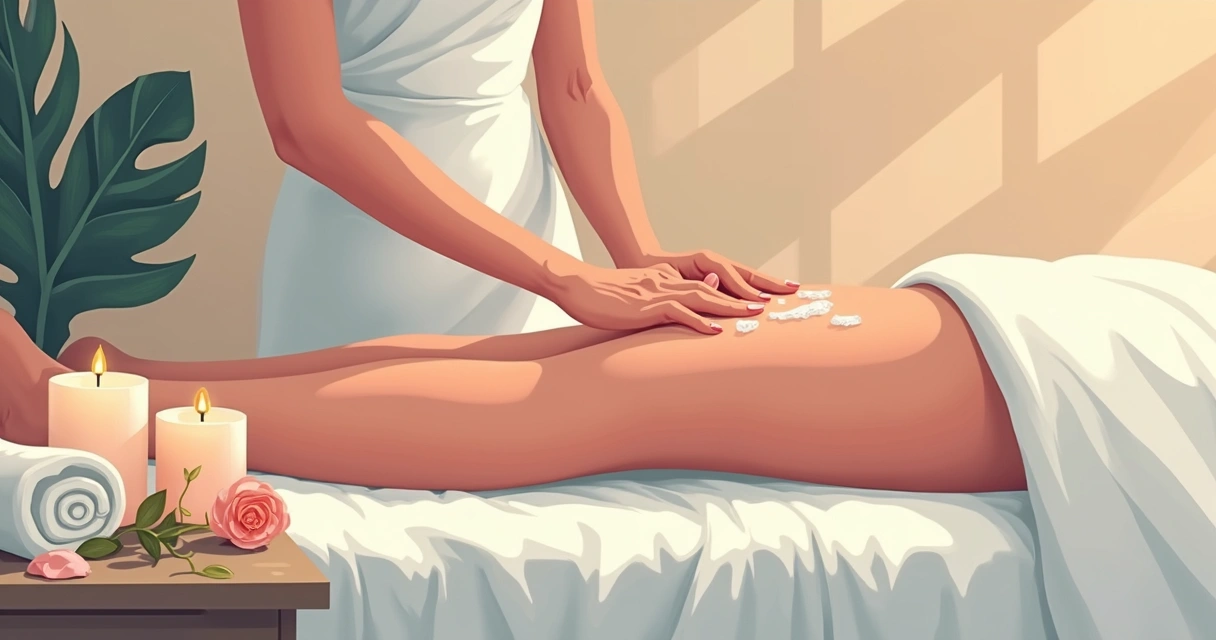 Mãos aplicando gel íntimo em ambiente aconchegante 