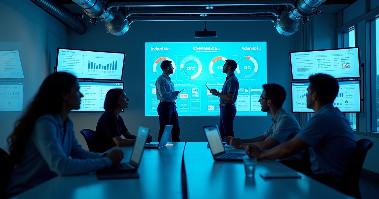 Ambiente virtual de treinamento corporativo interagindo com IA pedagógica 