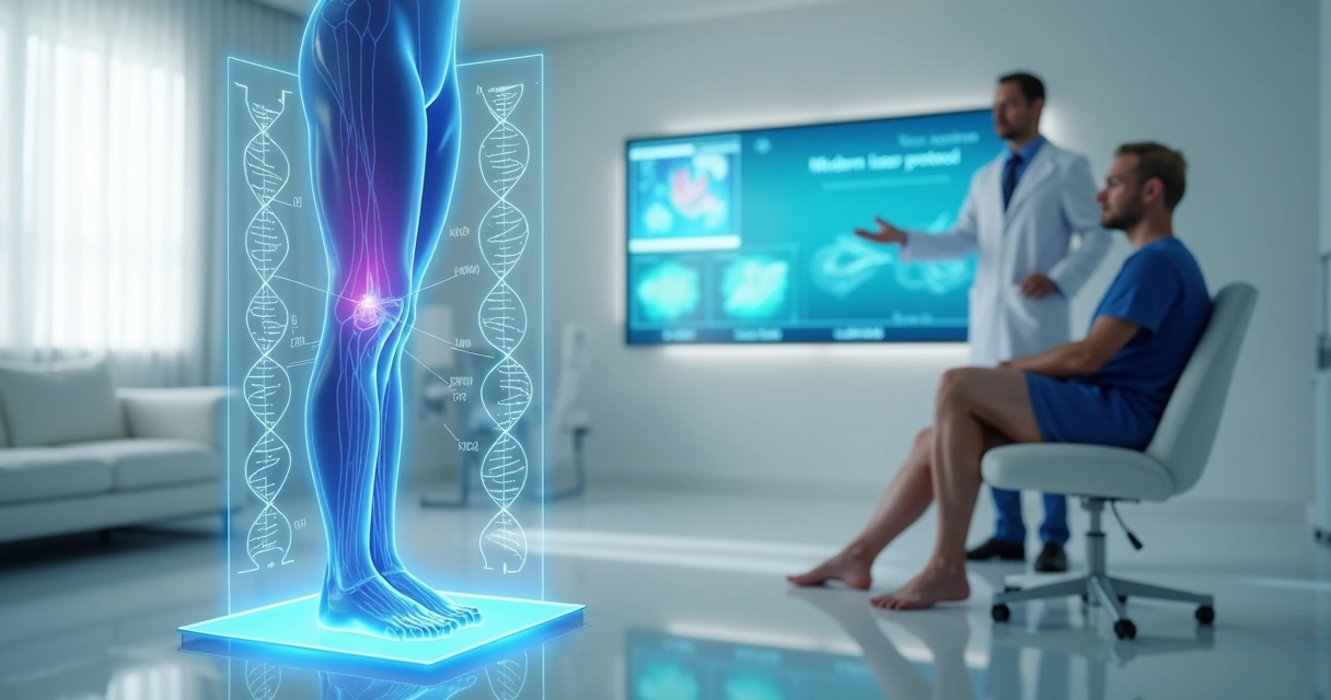 Comparação genética de pernas com e sem varizes em consulta vascular moderna 