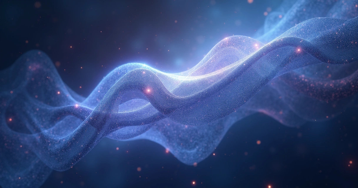 Representação gráfica de linhas e formas curvas mostrando geometria conformal no universo 