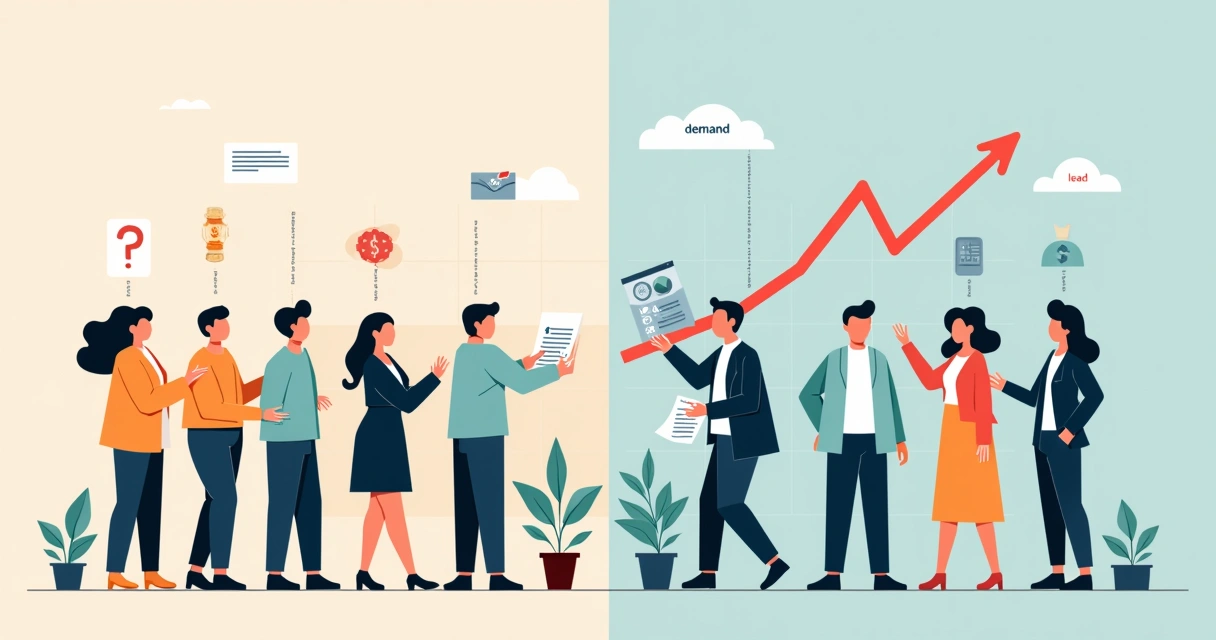 Tabela comparativa de demanda e leads 