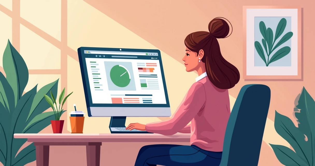 Designer analisa designs digitais coloridos em vários dispositivos