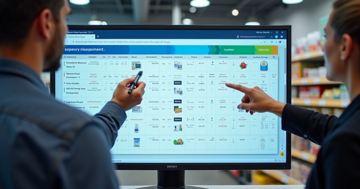 Tela do ERP mostrando gestão unificada de estoque multiloja 
