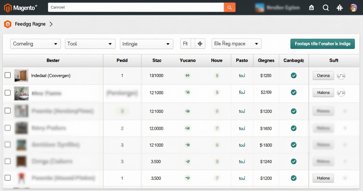 Tela de gerenciamento de frete para móveis no Magento 