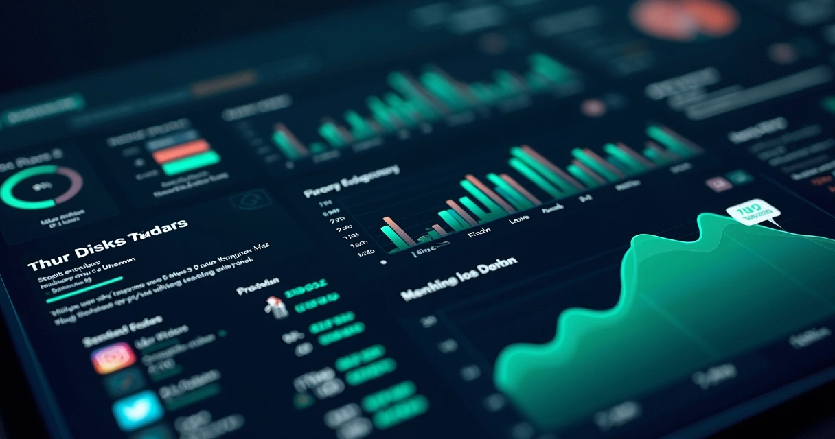 Dashboard de gerenciamento de UGC em plataforma digital 