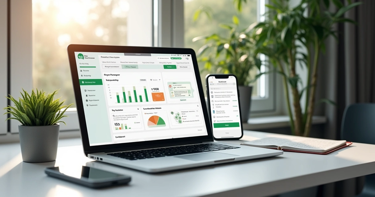 Gestão online de contratos e pagamentos em aluguel digital 