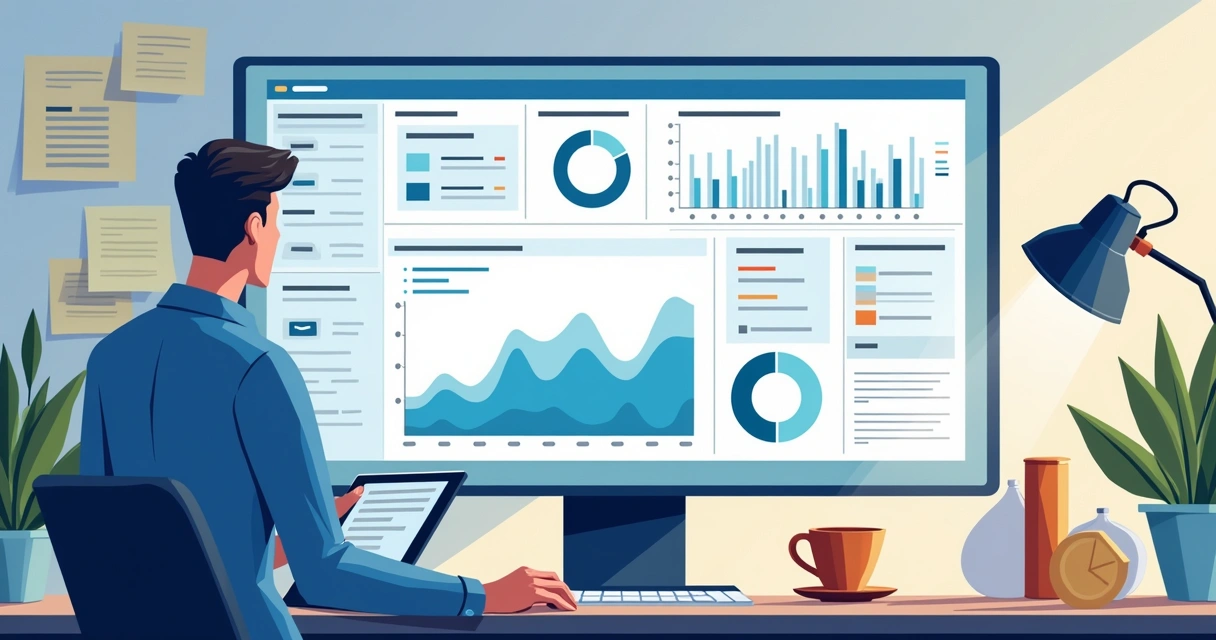 Painel digital de automação de marketing 