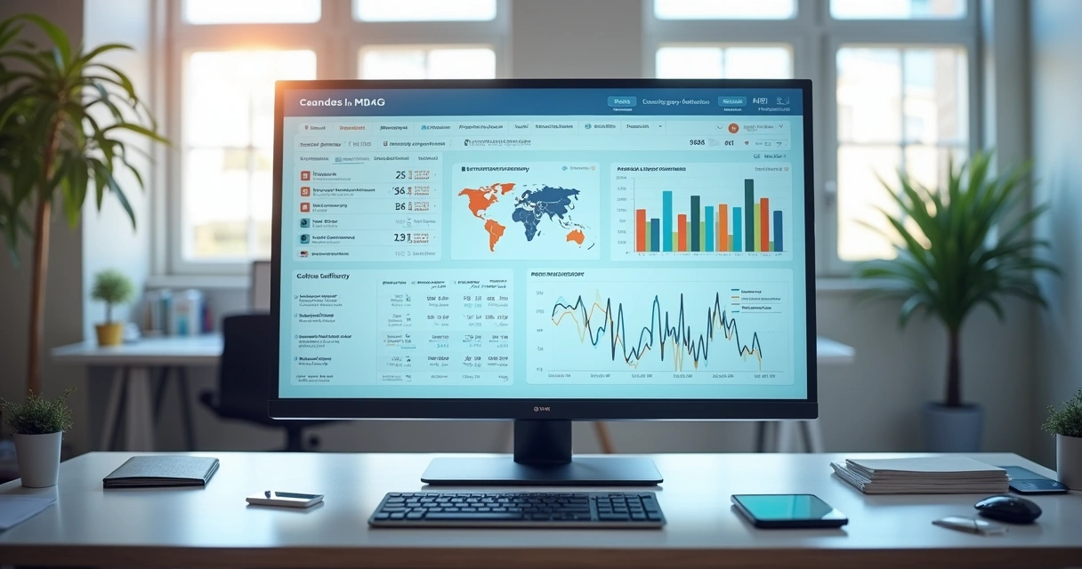 Tela digital mostrando emissão de certidão negativa automatizada com gráficos e indicadores fiscais 