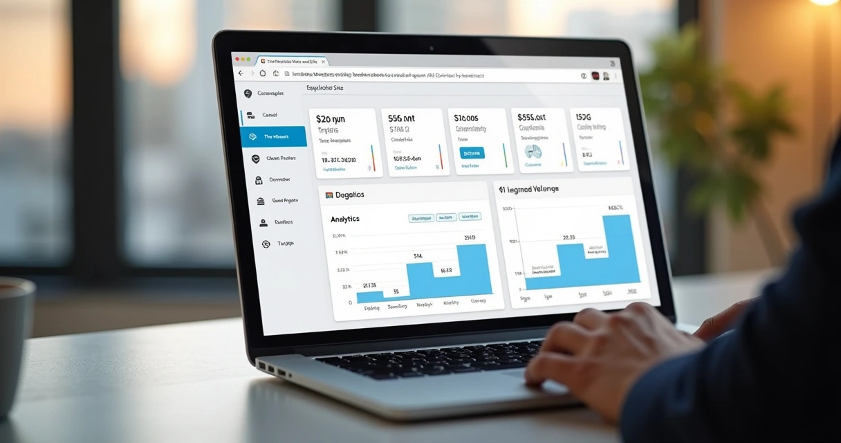 Painel único de gestão centralizada WordPress com análise de dados. 