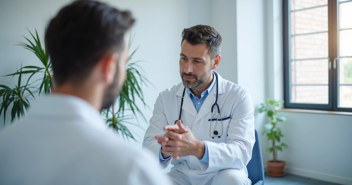 Equipe de clínica em volta de quadro branco analisando erros de gestão 