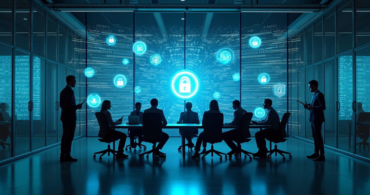 Gestão controlada de dados por equipe de TI em empresa 