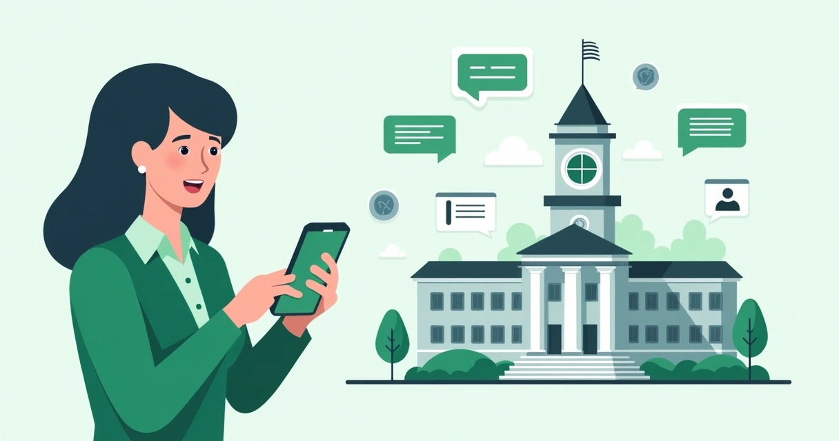 Cidadão utilizando celular enviando solicitação ao gabinete digital 