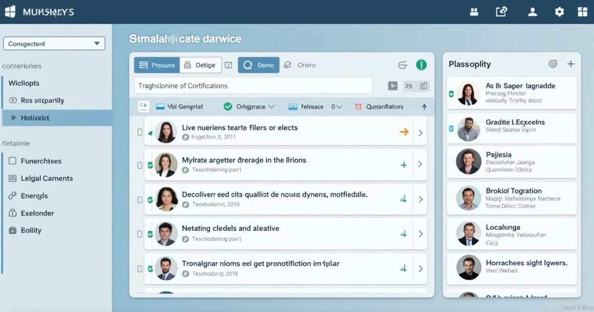 Tela de sistema mostrando organização digital de correspondências e notificações extrajudiciais 