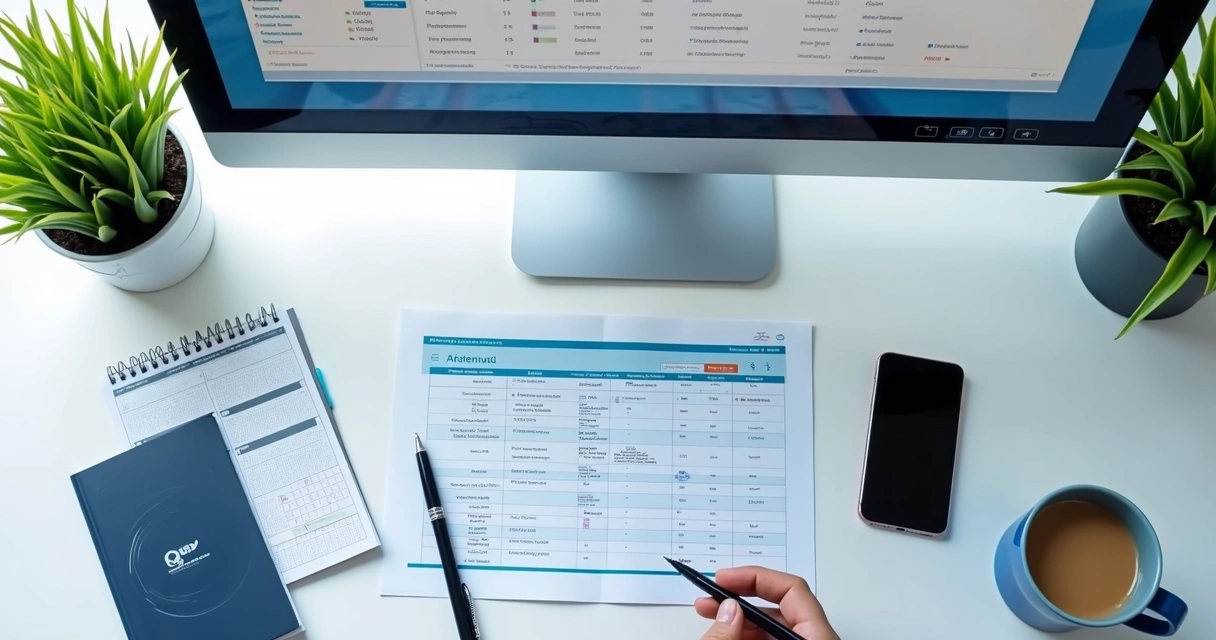 Gestão digital de documentos e fornecedores em escritório 