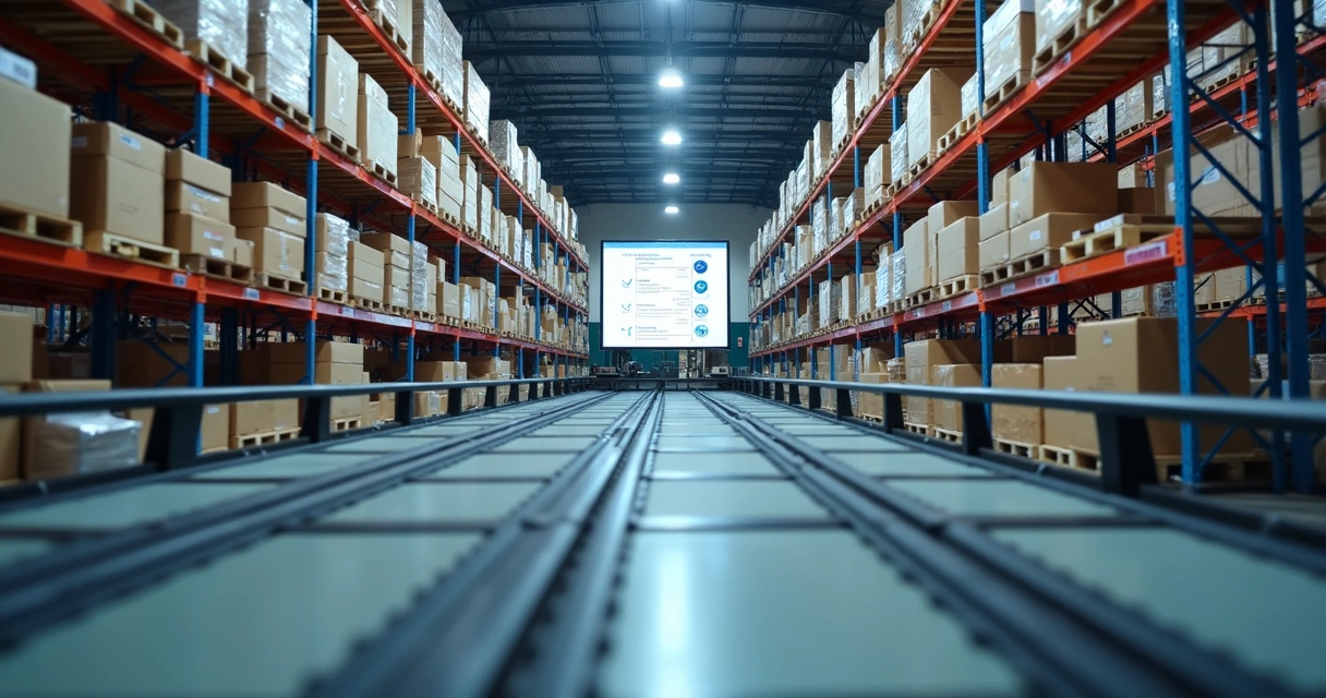Gestão de estoque utilizando painéis digitais e esteiras automatizadas