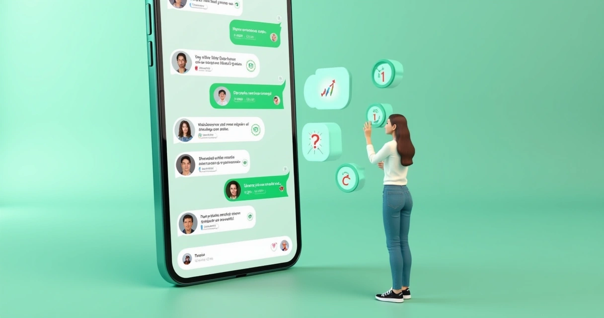 Fila virtual de atendimento WhatsApp com clientes na tela 