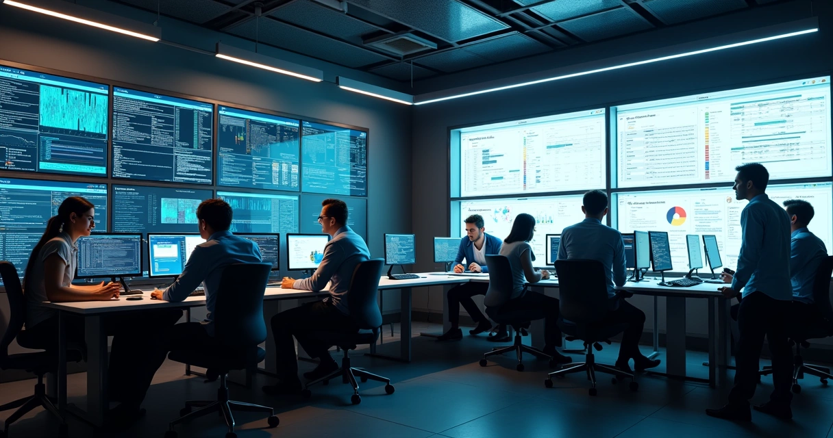 Quadro de gerenciamento de incidentes e problemas em equipe de TI 