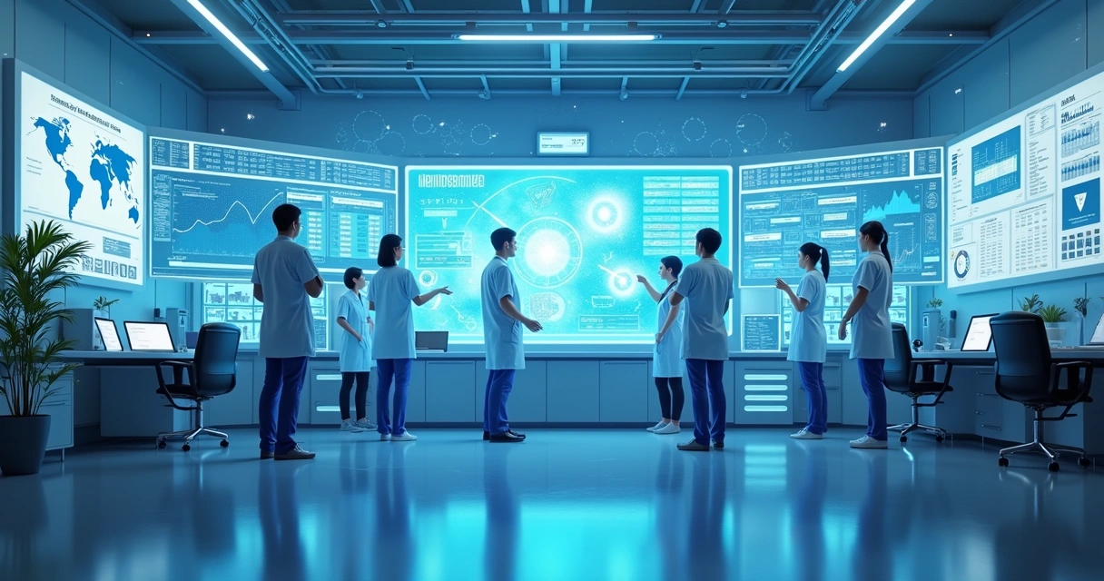 Painel digital mostra setores de uma clínica integrados 