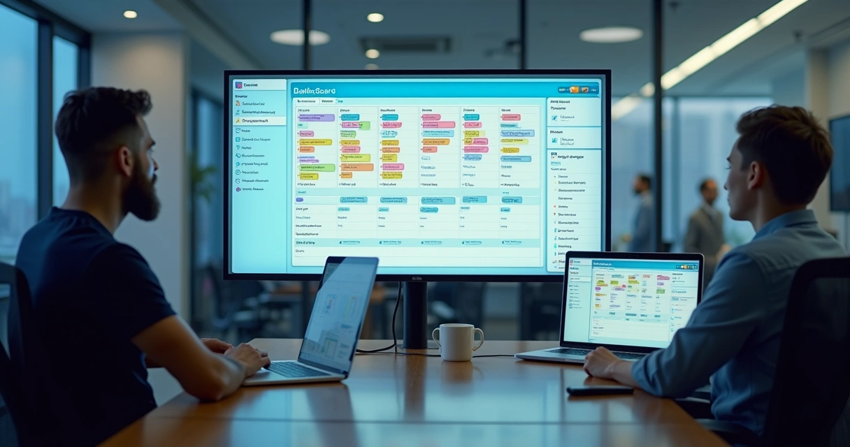 Gestão visual de leads com funil de vendas em painéis e cartões 