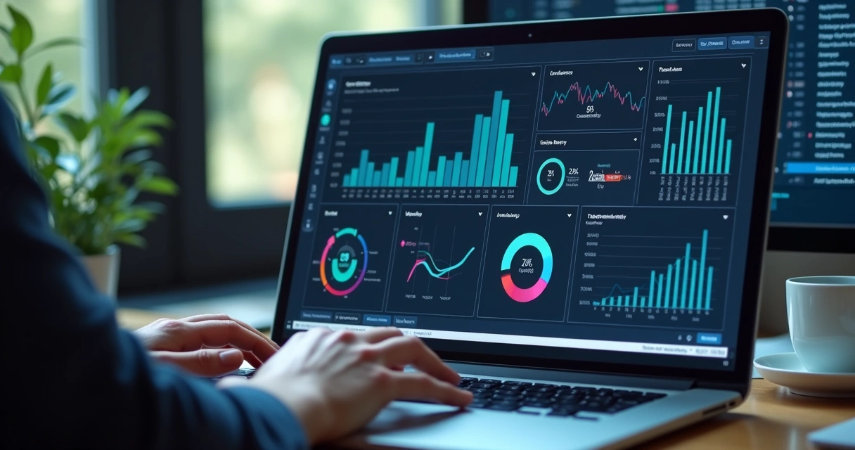 Tela de software de gestão de leads aberta em notebook 