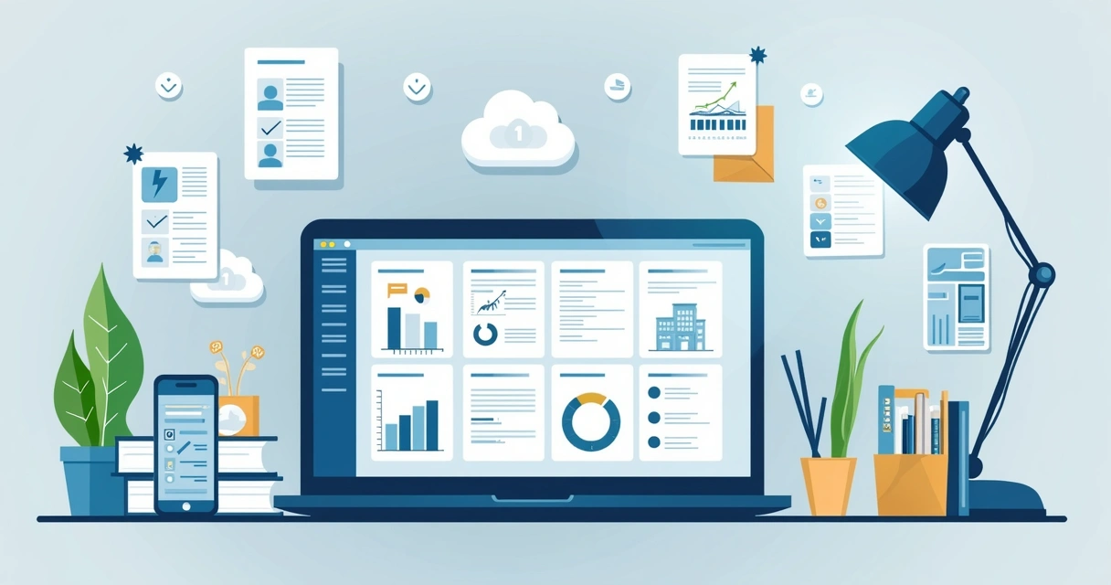 Painel digital de locação com contrato, cobrança e vistoria 