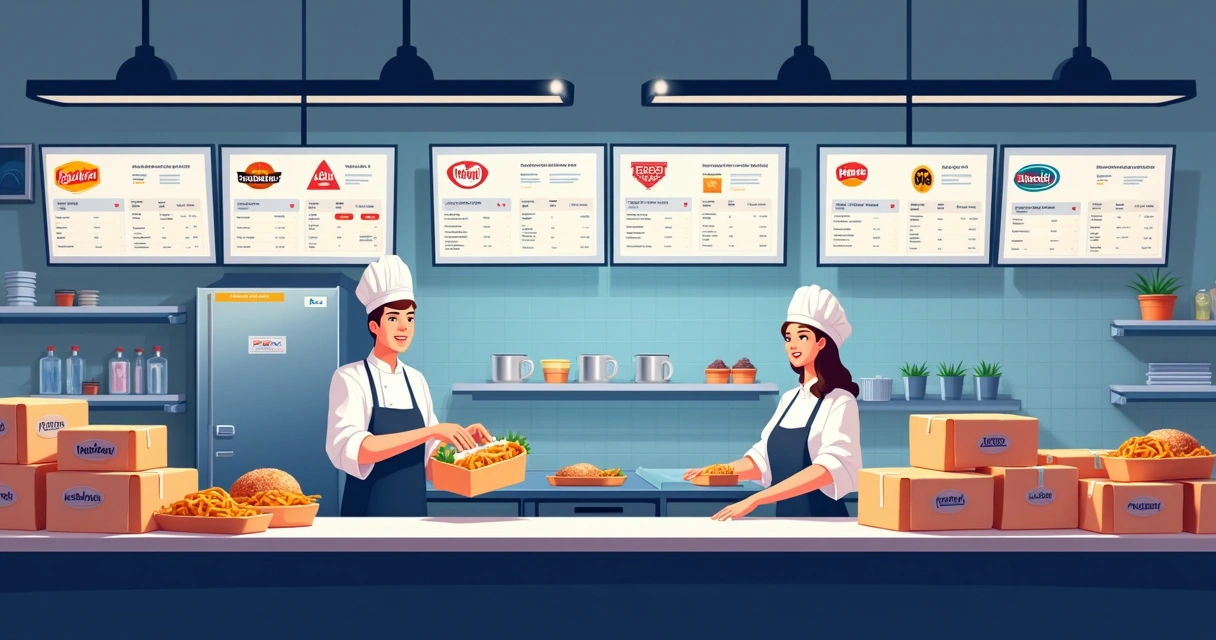 Gestão centralizada de múltiplas marcas no painel da cozinha