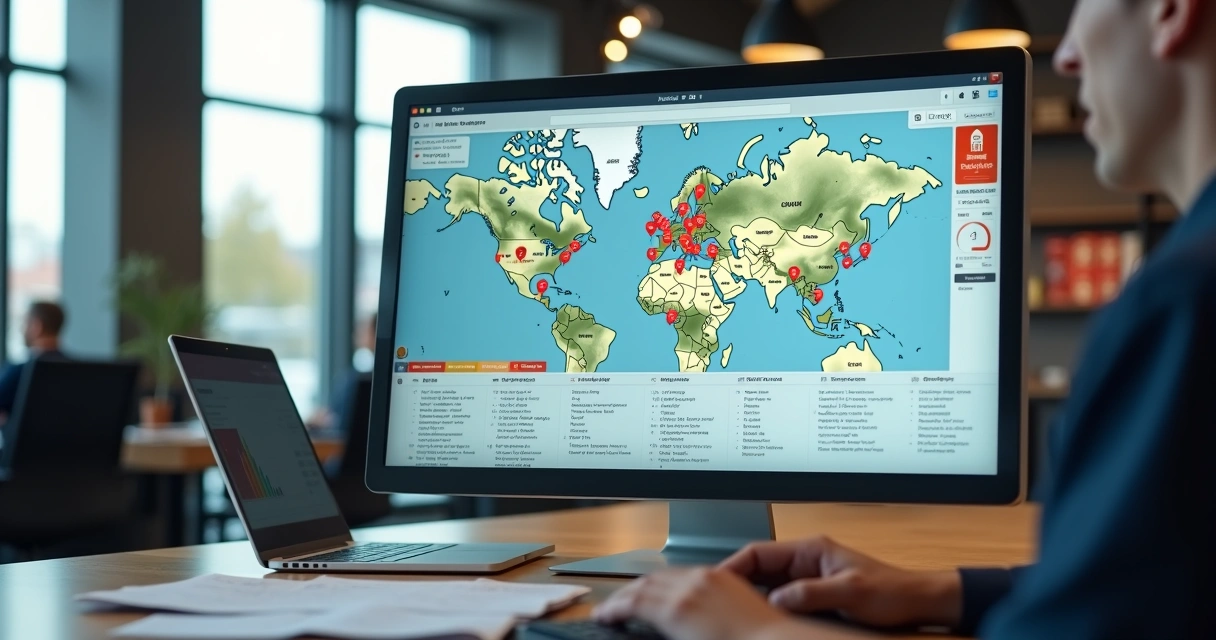 Painel de gestão multi-loja para restaurante 