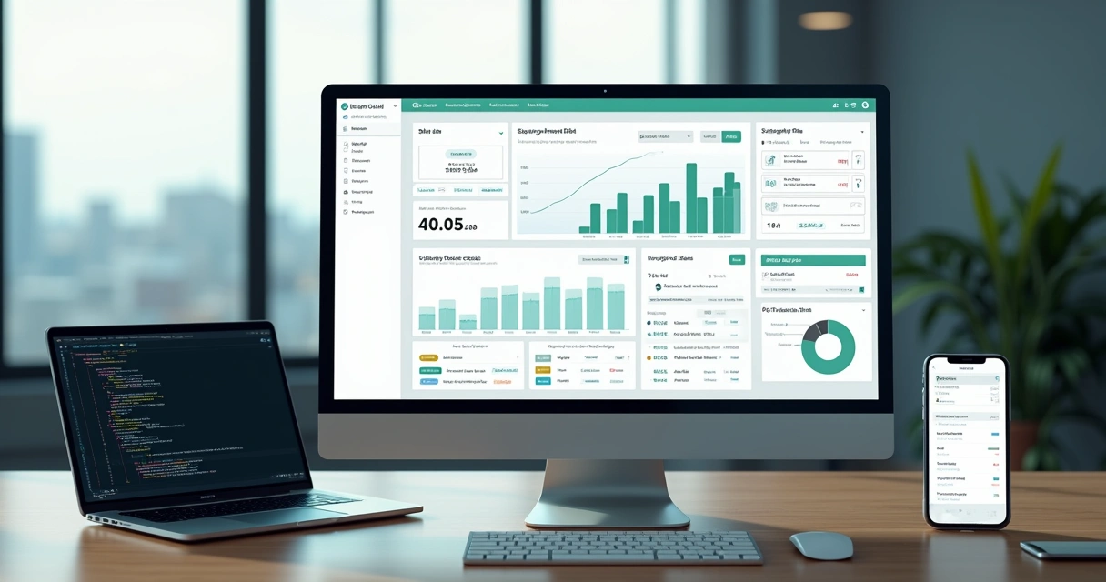 Painel de gestão de pagamentos online com gráficos e cobranças recorrentes em empresa SaaS 