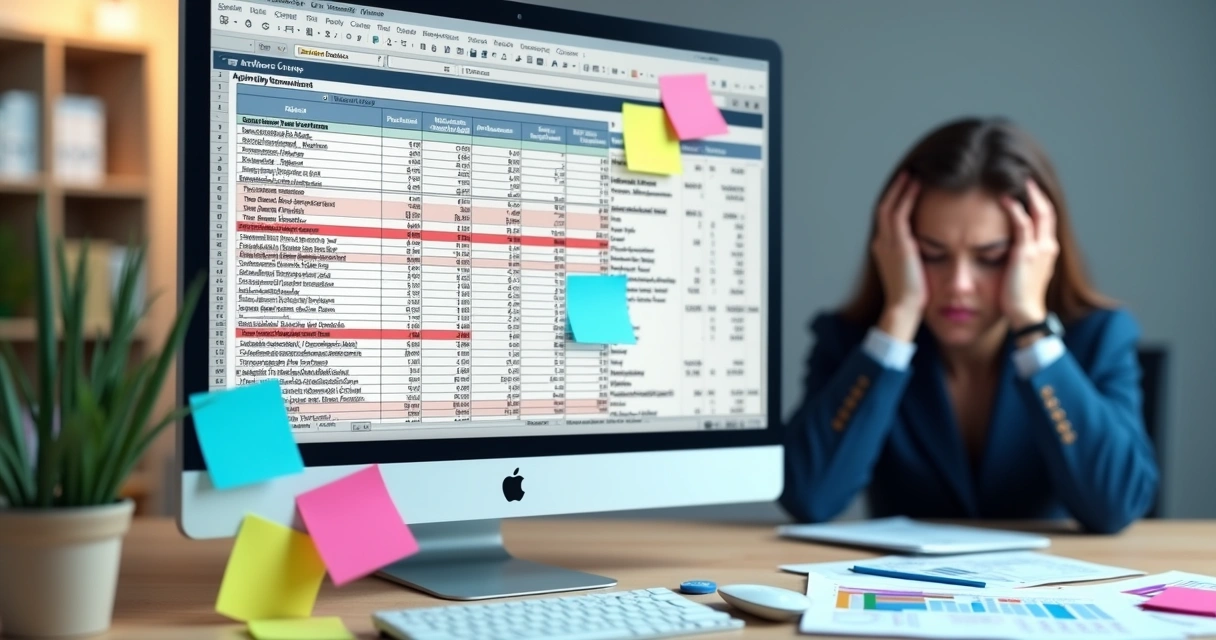 Planilha Excel aberta com dados de parceiros e gráficos 
