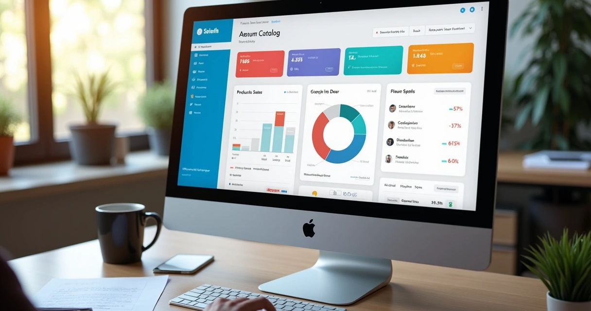 Dashboard de gestão de pedidos de catálogo digital 