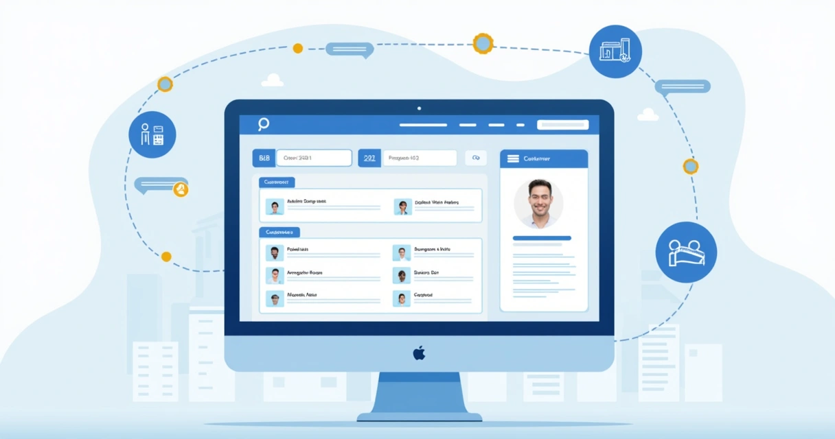 Dashboard mostrando pedidos de catálogo digital B2B e lista de clientes 