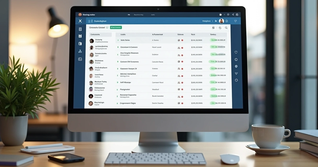 Painel de controle de gestão de pedidos e clientes em loja online 