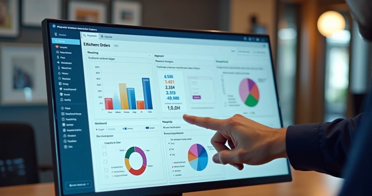 Painel digital com controle de promoções e pedidos de delivery 