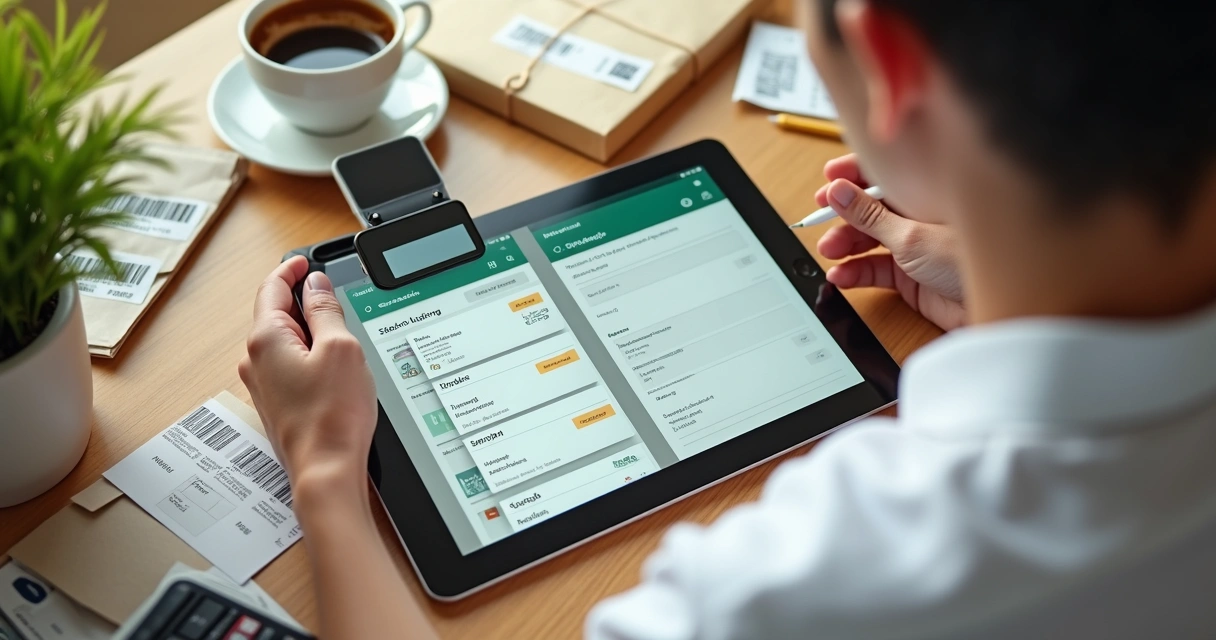 Gestão de pedidos em celular com conversa de vendas no WhatsApp 