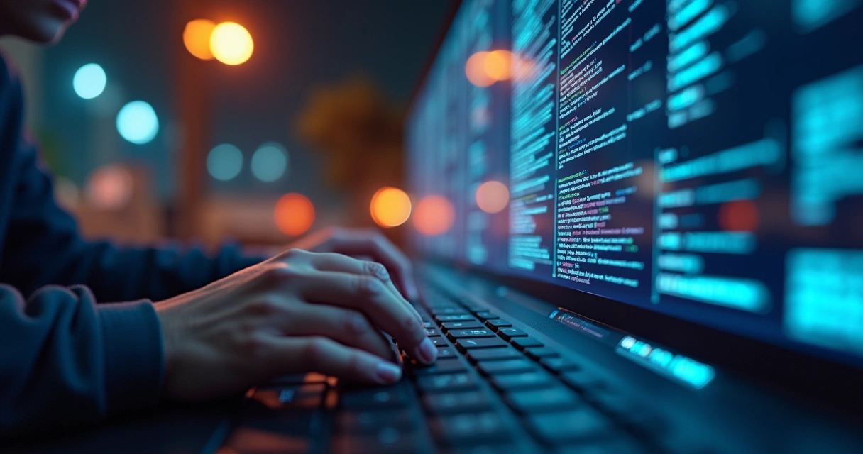 Representação de proteção e gestão de marca digital com cadeado e ícones digitais sobre tela de computador 