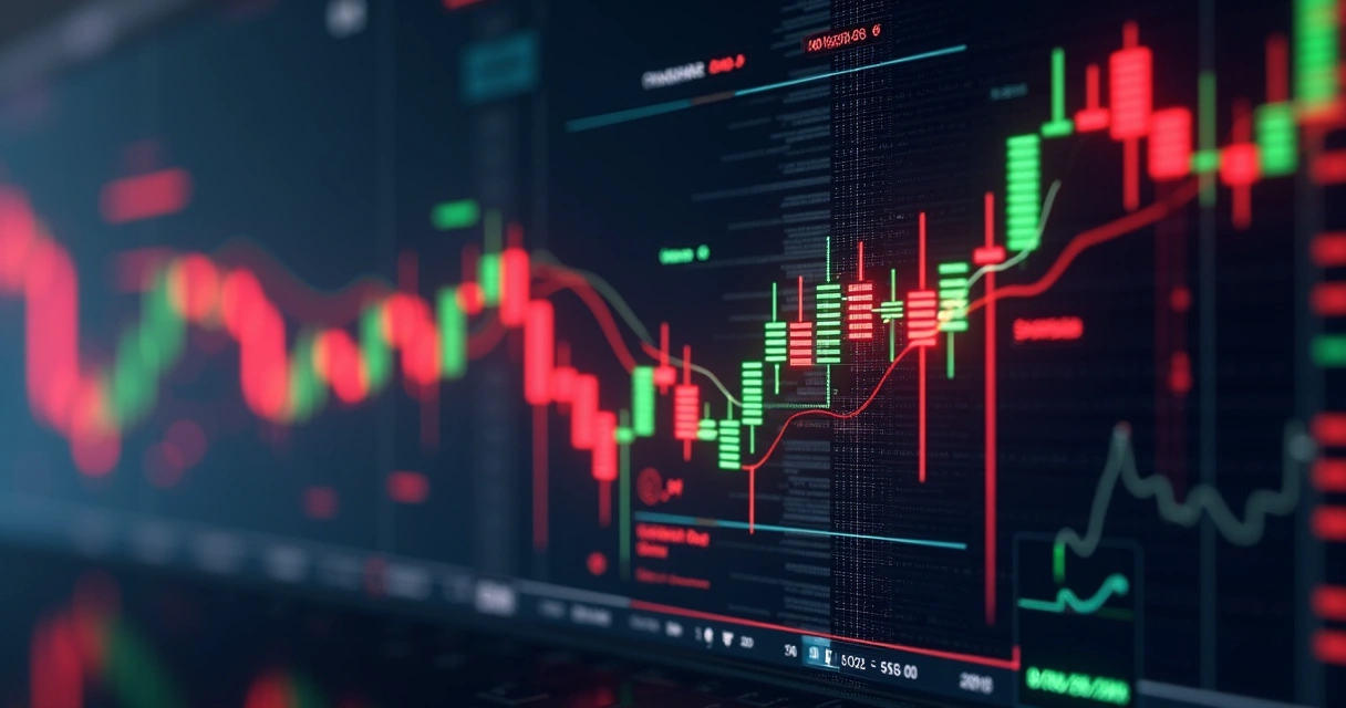 Algoritmos ajustando níveis de stop em gráficos financeiros 