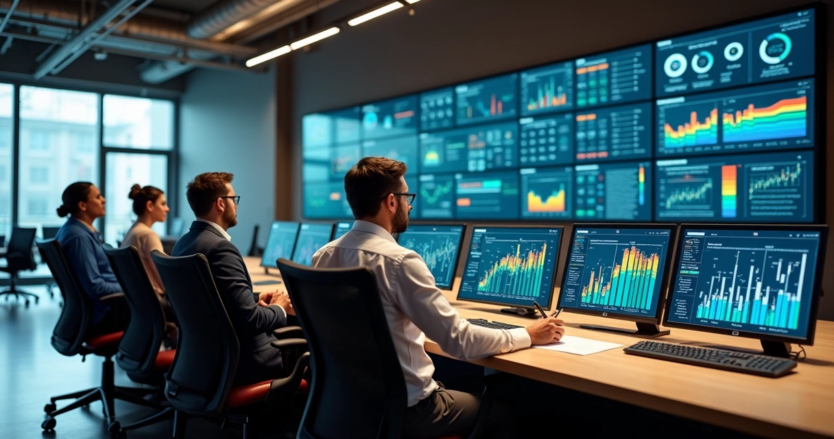 Painel de controles com indicadores de riscos psicossociais em ambiente de trabalho 