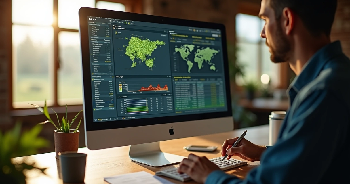 Tela de sistema de gestão rural mostrando dados de rastreabilidade bovina 