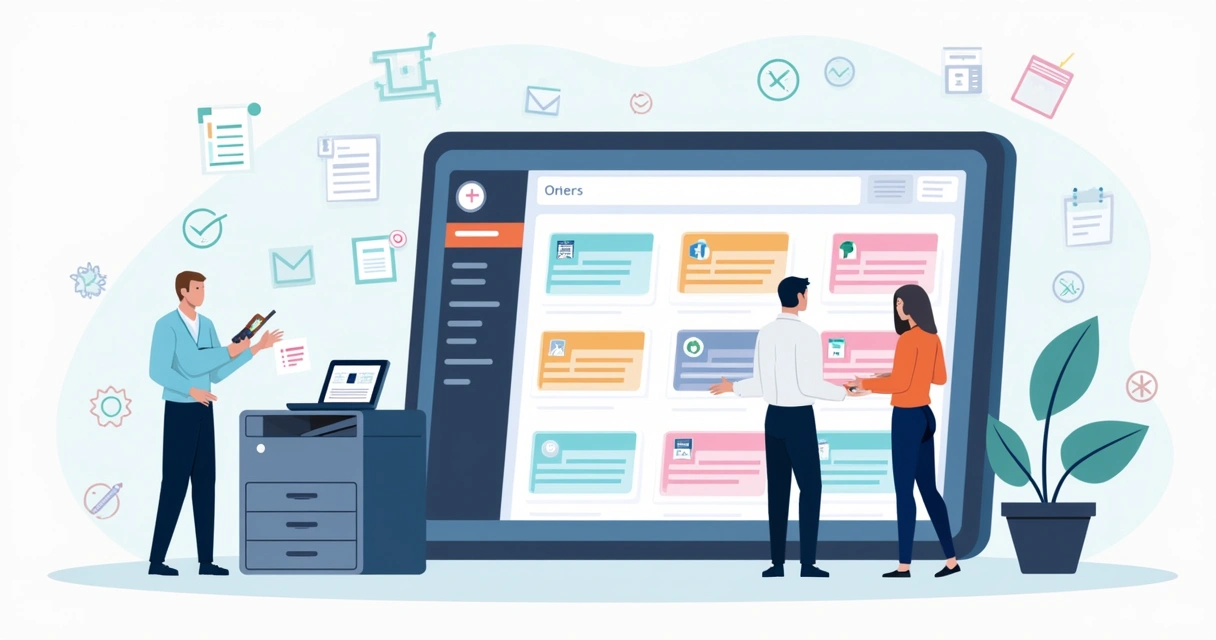 Tela de aplicativo do Power Apps mostrando solicitações de férias, manutenção e aprovações de gerente. 